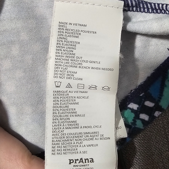 prAna “Cali” Dress – Women’s XS | Blue & Green Aztec Print - Picture 3 of 7